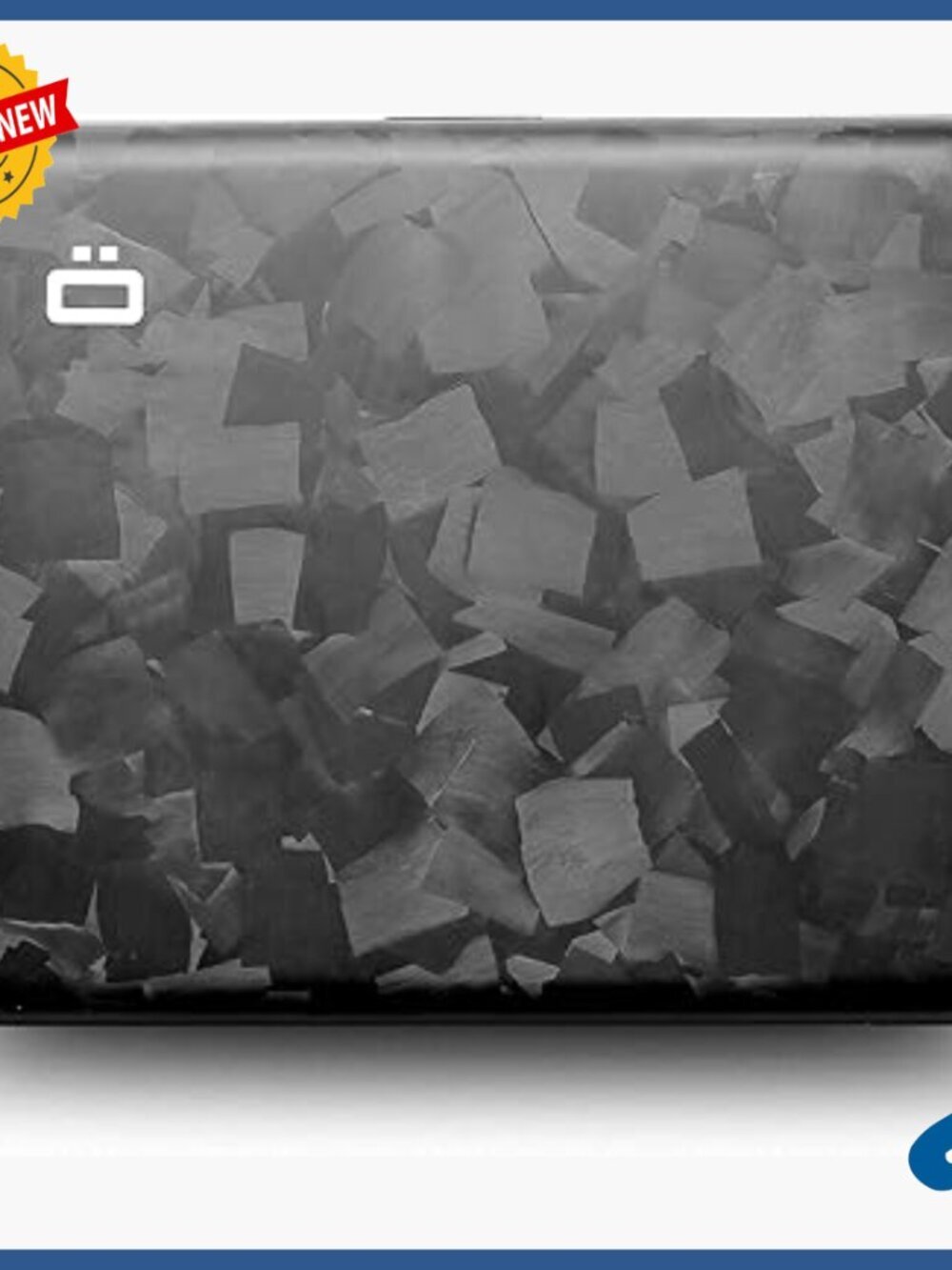 Forged Carbon Fiber Wallet with RFID Protection and Metal Lock